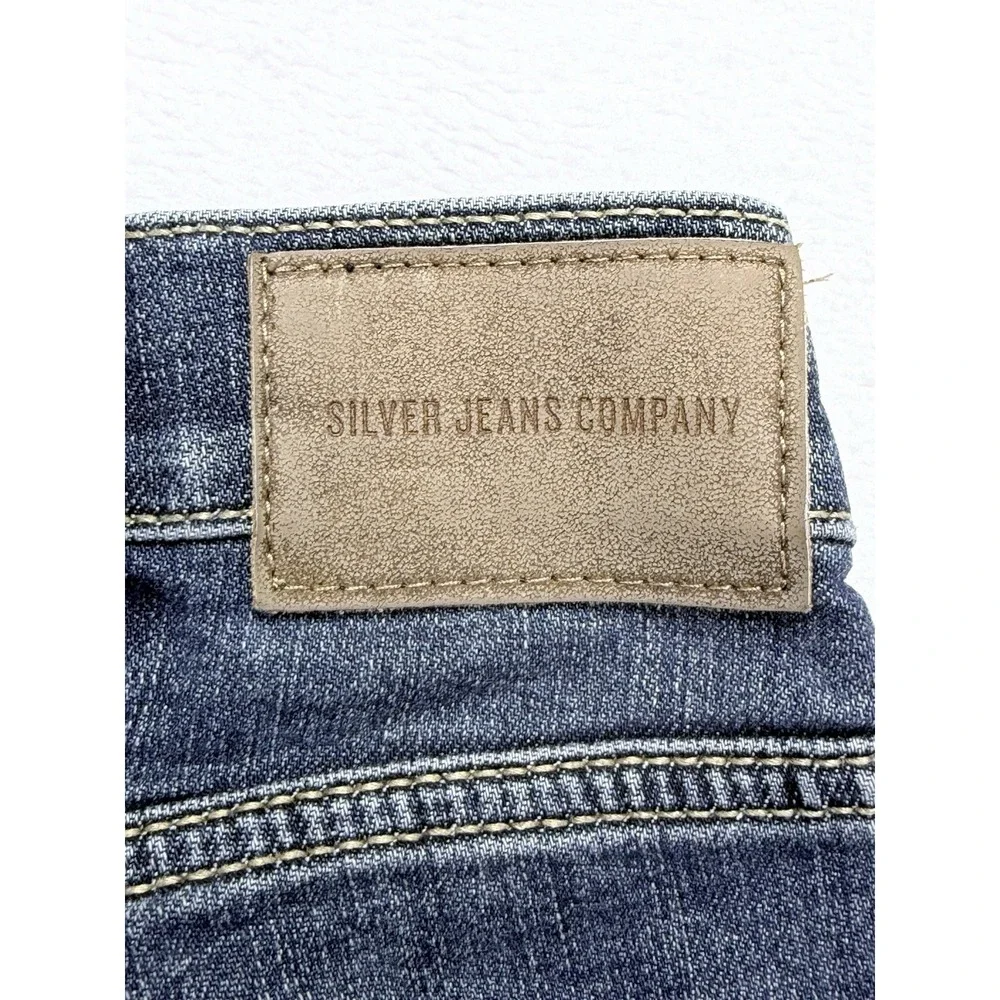 Silver Jeans Co Men's Eddie 34x34 (Fits 37x33) Straight Leg Blue Medium Wash